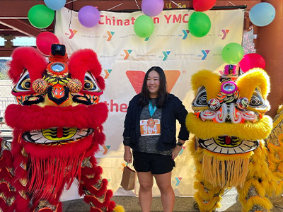 Tina Cheung participating in the Chinatown YMCA Lunar New Year 5K-10K