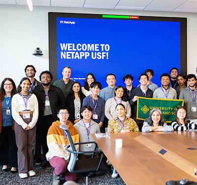 USF students visiting NetApp