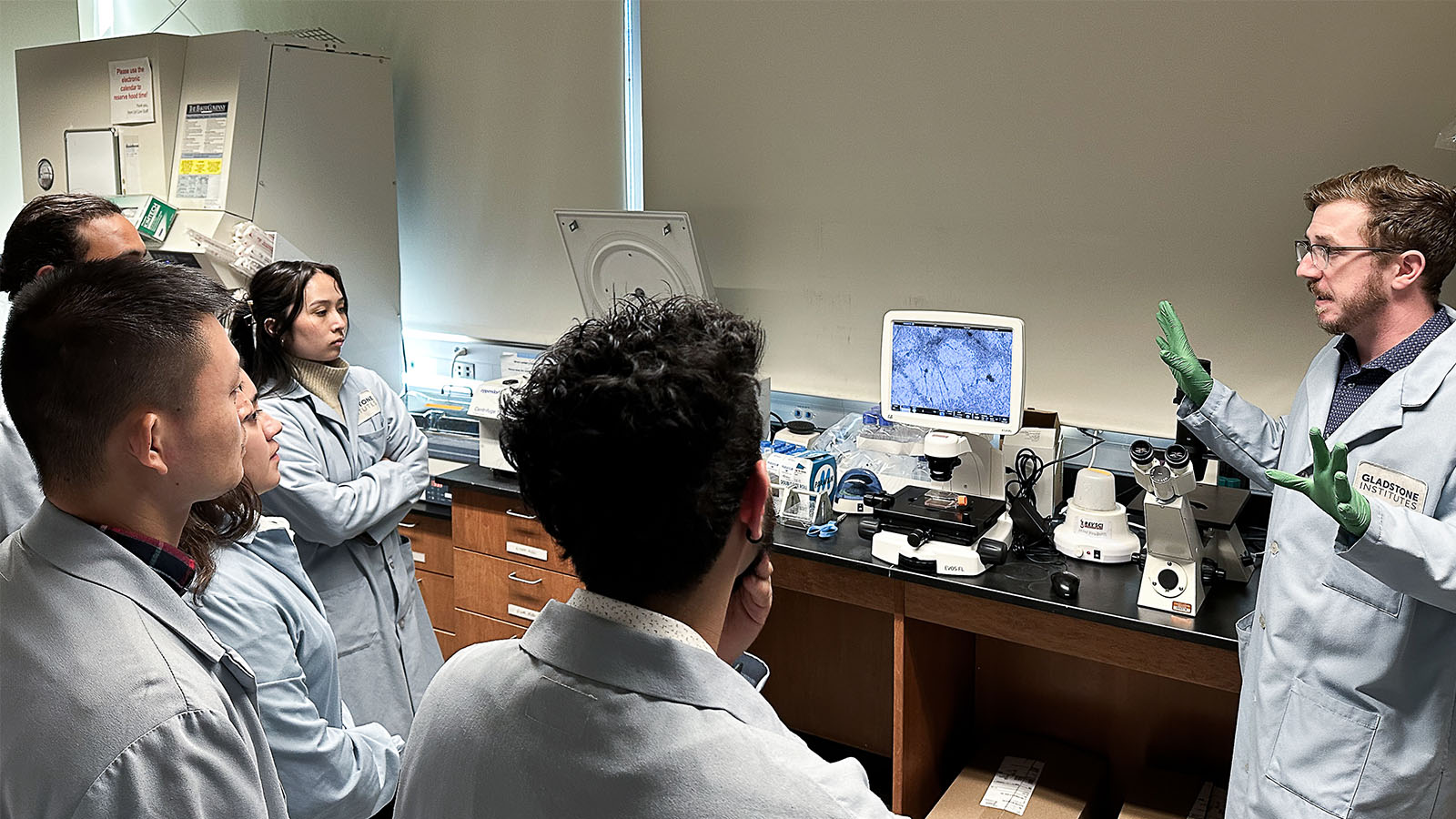 Students in a lab