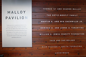 Malloy Pavilion Sign