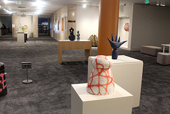 Sculptures in gallery