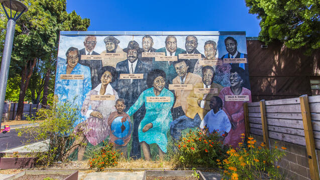 Mural in a garden