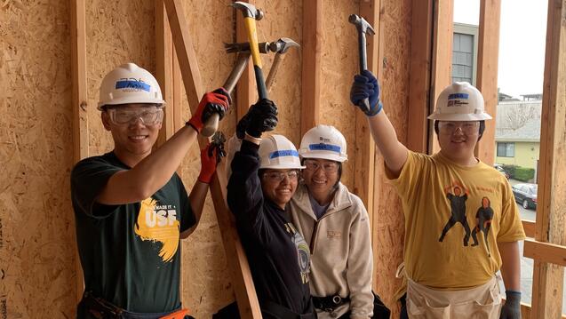 SOM students volunteer on Habitat project