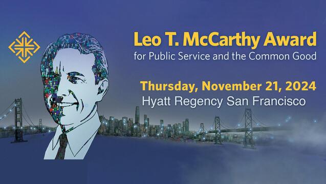 Read event detail: Leo T. McCarthy Award for Public Service