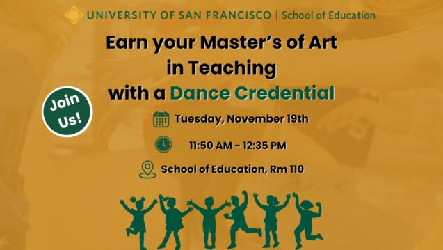 Read event detail: Teacher Education Department: Dance Credential Info Session