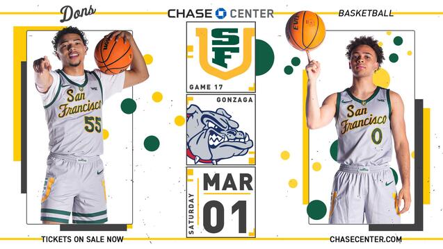 Read event detail:  USF Men&#039;s Basketball vs Gonzaga - BATTLE WITH GONZAGA