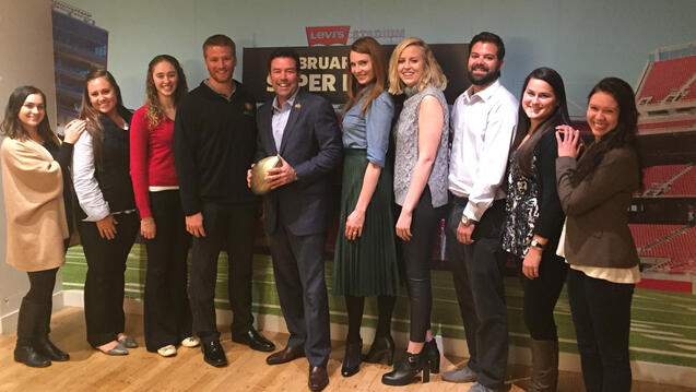 Read the story: Sport Management Students Help Kick Off Super Bowl 50 in San Francisco