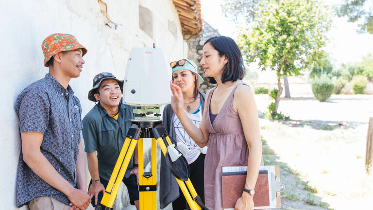 Students working on a project at San Miguel