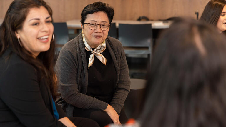 faculty sitting together