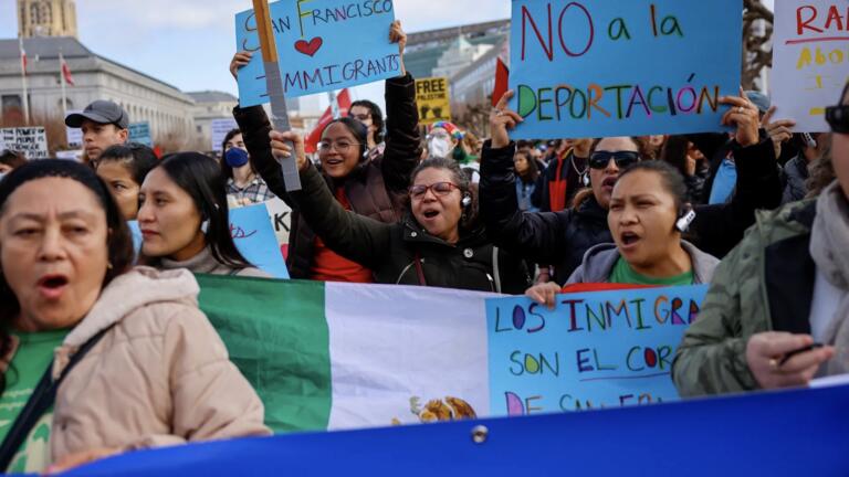 San Francisco protest against ICE deportations