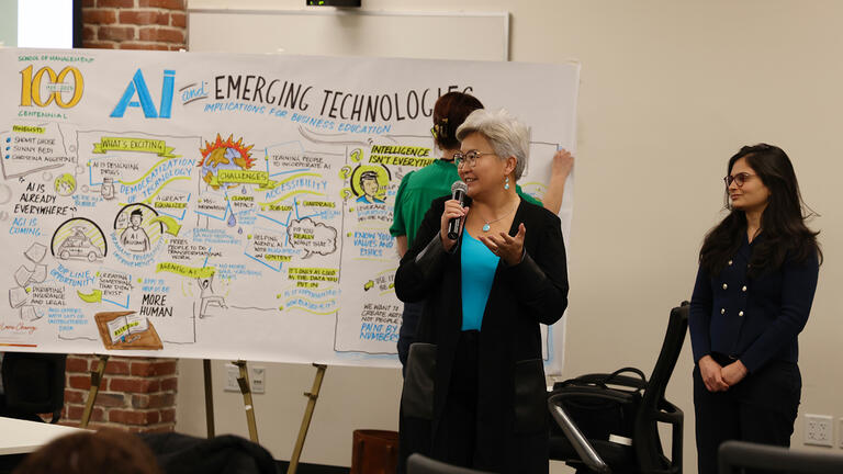 dean otgo speaks during centennial retreat