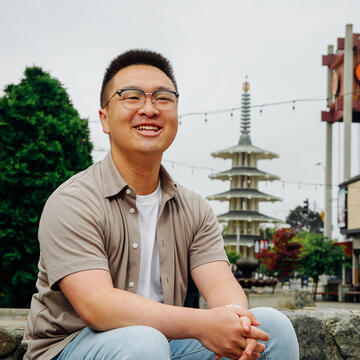 USF student in Japantown