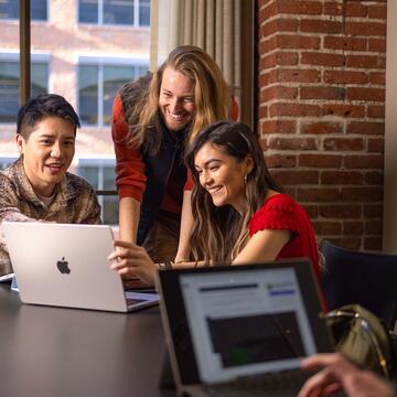 Students collaborating