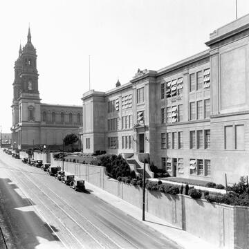 USF campus in 1930 from Fulton Street