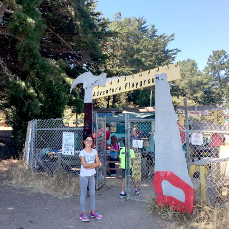 entrance to Adventure Playground built by architecture students