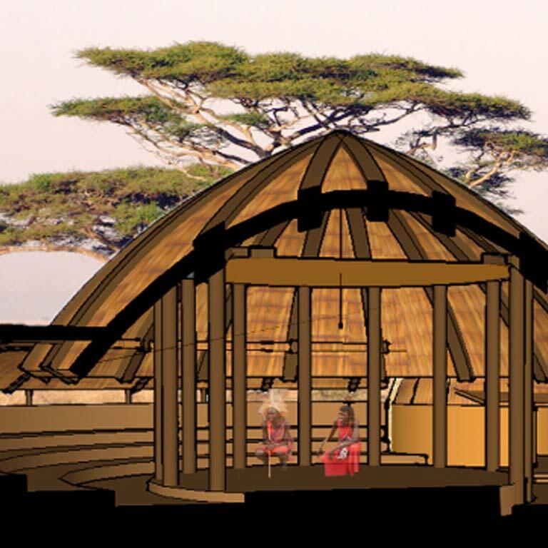 a design rendering of the Maasai Leadership Center