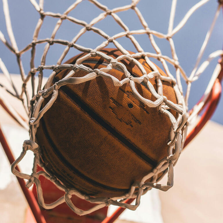 Basketball in net