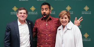 Kal Penn with Jeff and Naomi Silk