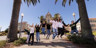 Students having fun on Lone Mountain